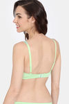 Zivame Cupid Chic Padded Wired 3/4th Coverage T-Shirt Bra - Patina Green — thumbnail 3